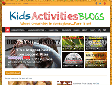 Tablet Screenshot of kidsactivitiesblogs.com